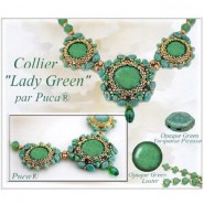 Freie Anleitung par Puca® Perlen - Halskette Lady green
